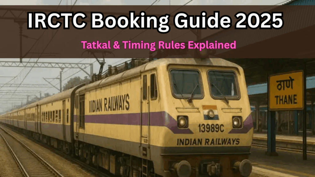 IRCTC Booking Guide 2025 – Tatkal & Timing Rules Explained