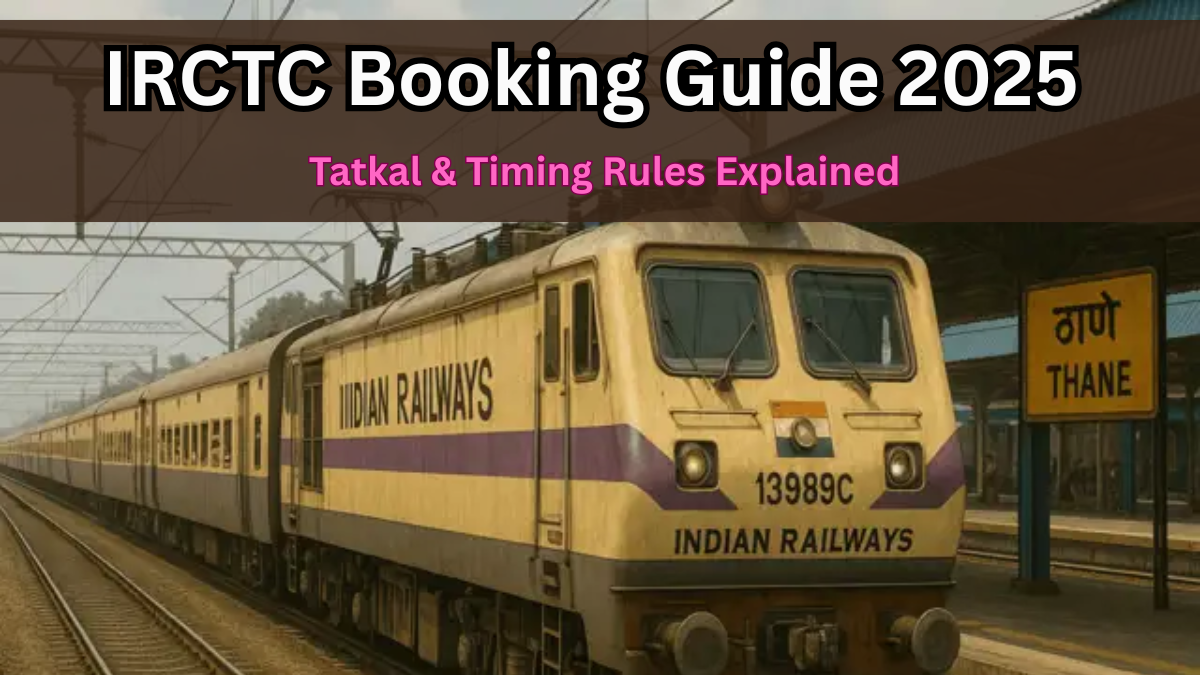 IRCTC Booking Guide 2025 – Tatkal & Timing Rules Explained