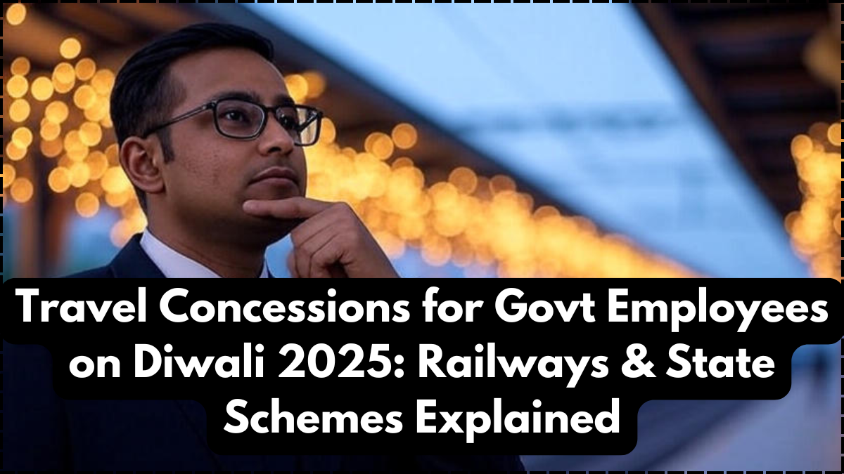 Travel Concessions for Govt Employees on Diwali 2025: Railways & State Schemes Explained