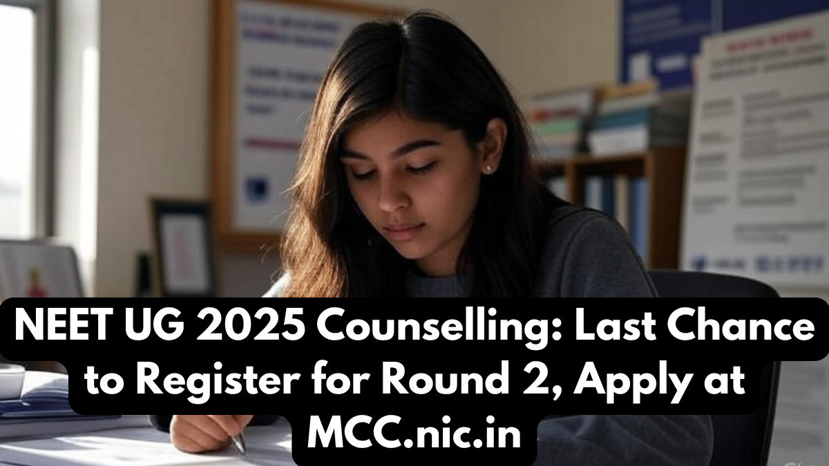 NEET UG 2025 Counselling: Last Chance to Register for Round 2, Apply at MCC.nic.in