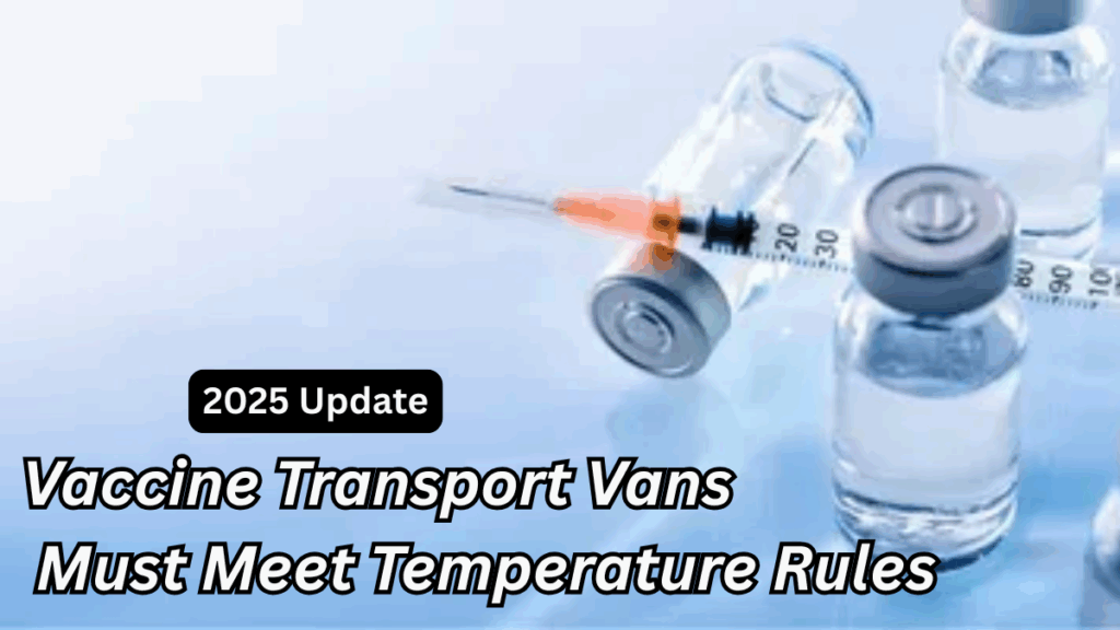Vaccine Transport Vans Must Meet Temperature Rules – 2025 Update