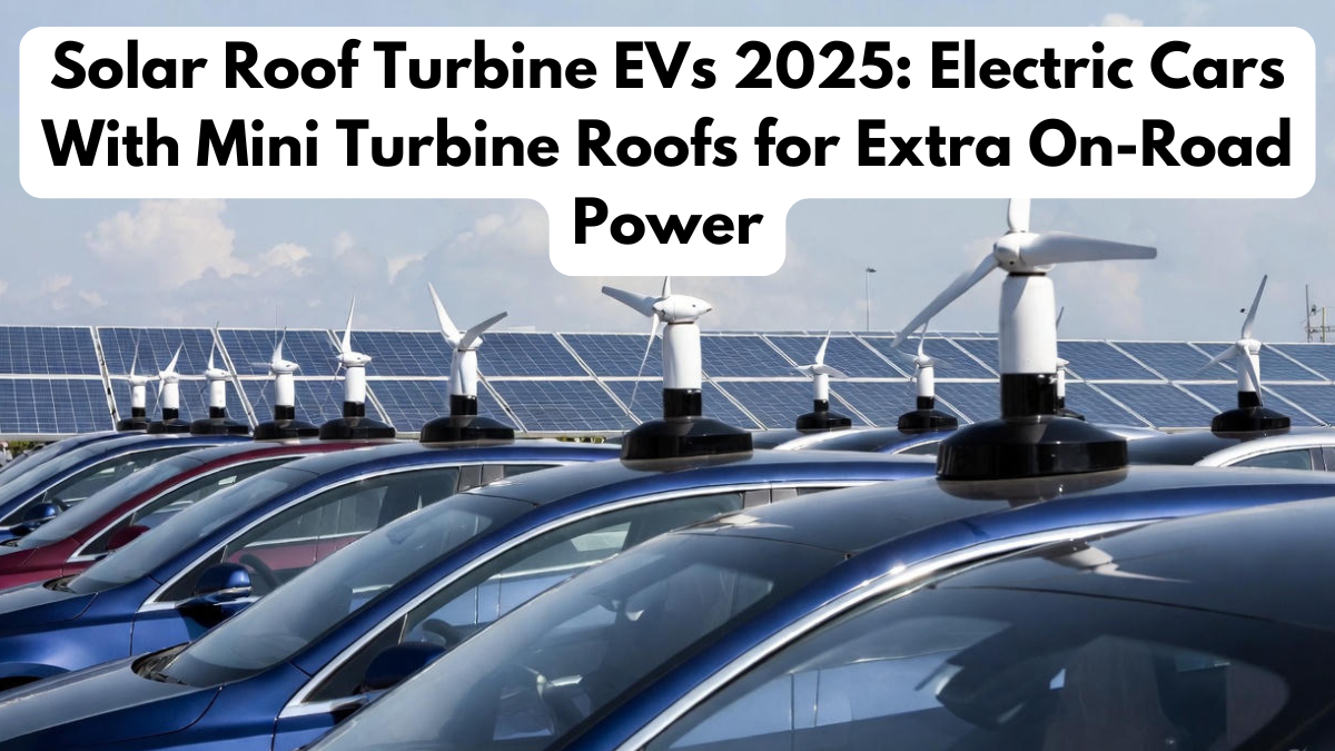 Solar Roof Turbine EVs 2025: Electric Cars With Mini Turbine Roofs for Extra On-Road Power