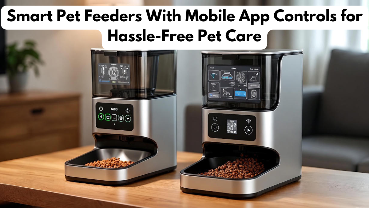 Smart Pet Feeders With Mobile App Controls for Hassle-Free Pet Care