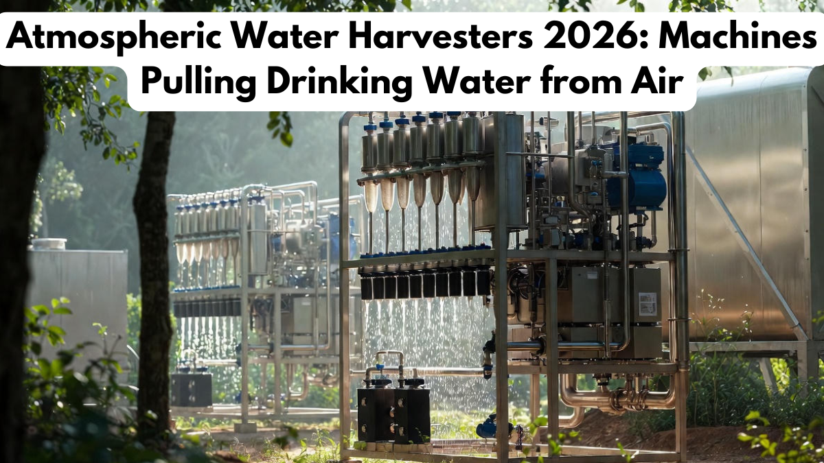 Atmospheric Water Harvesters 2026: Machines Pulling Drinking Water from Air