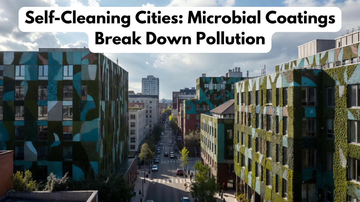 Self-Cleaning Cities: Microbial Coatings Break Down Pollution