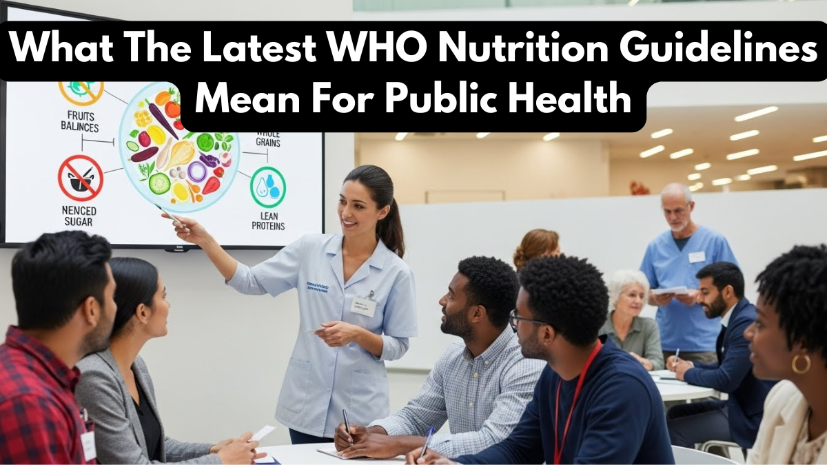 What The Latest WHO Nutrition Guidelines Mean For Public Health