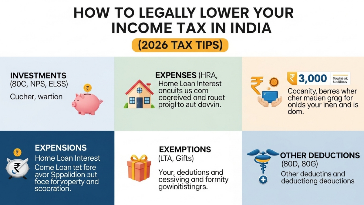 How to Legally Lower Your Income Tax in India (2026 Tax Tips)