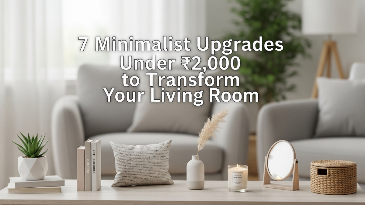 7 Minimalist Upgrades Under ₹2,000 to Transform Your Living Room