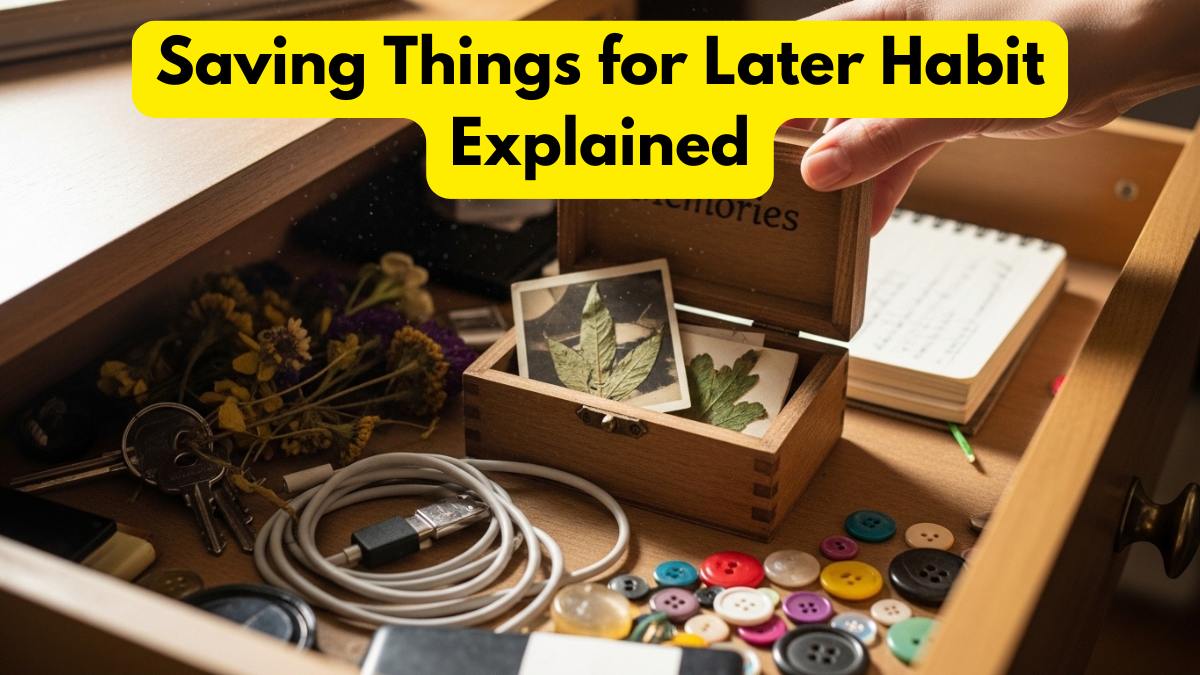 Saving Things for Later Habit Explained